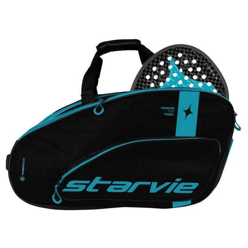 StarVie Racing Drax Saco De Padel Preto Azul 3/5