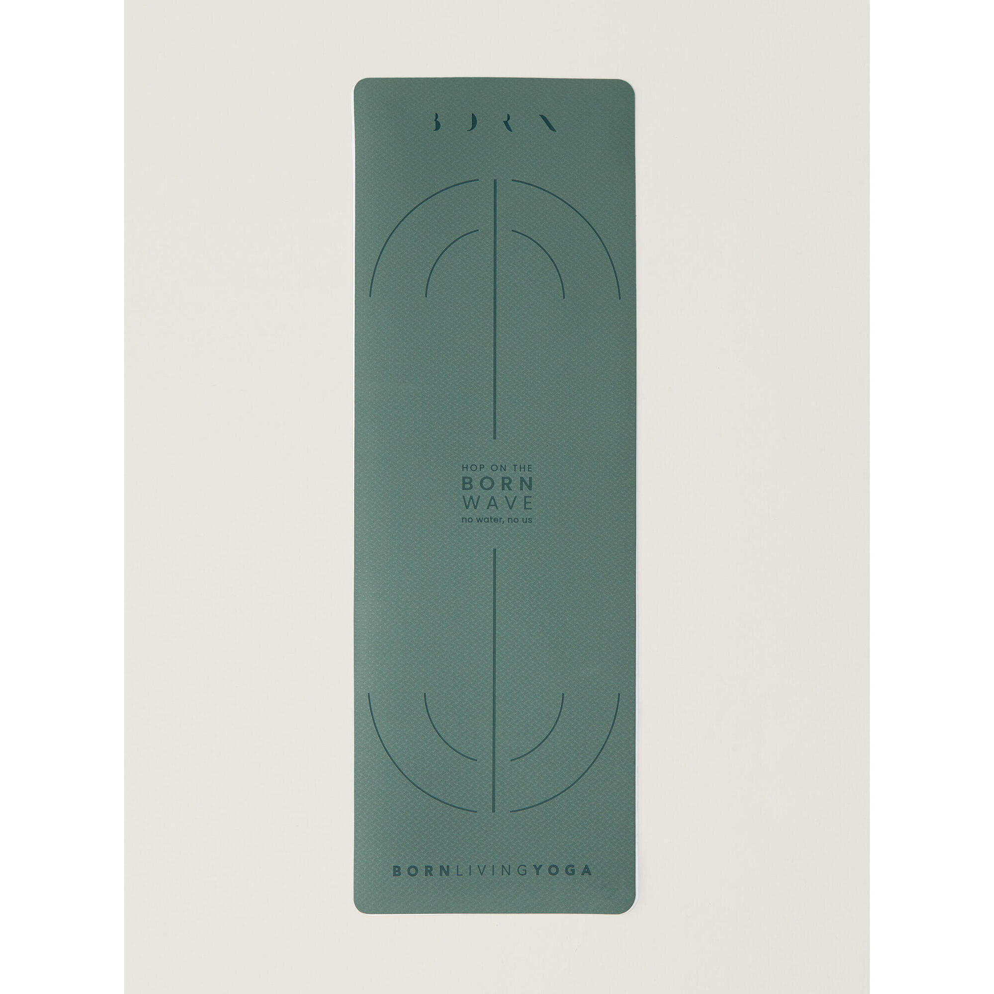 Born Living Yoga - Tapis De Yoga Wave 6mm Born Living Yoga - Yoga Pad - Vert - Taille Unique - Decathlon