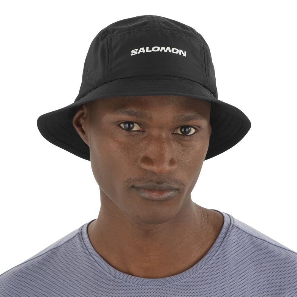 Gorra Shakeout Bucket Hat Deep Black running Unisex Negro Salomon 3/3