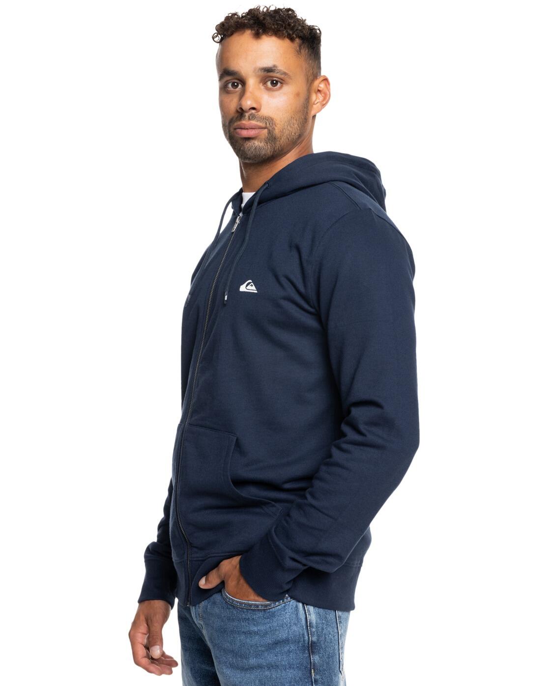 Hoody met Rits over de hele lengte BASIC ZIP Blau Heren 3/4