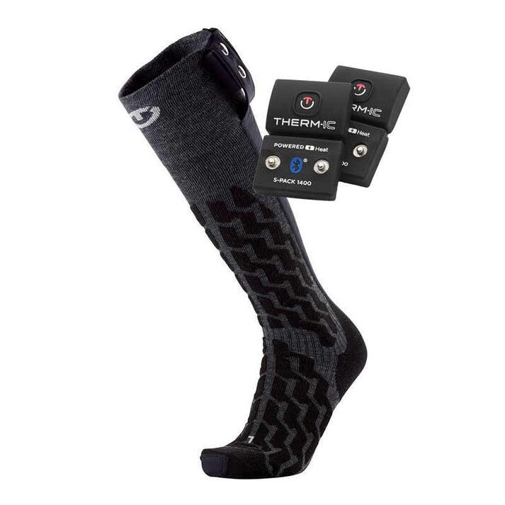 Therm-ic - Pack De Chaussettes Chauffantes Avec Batteries - Heat Fusion Uni + S-pack 1400b - Chaussettes - Gris - 39/41 - Decathlon