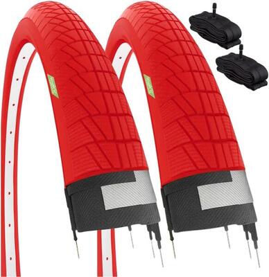 2 copertoni rossi 20x1.75 +camere. pneumatici bici 20 x 1.75 graziella EV