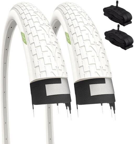 2 copertoni bianchi 20x1.95 (50-406) +camere pneumatici bmx 20 x 1.95 bimbo EV