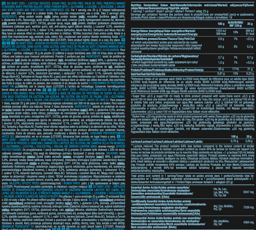 ISO BOLIC ZERO XTRA - 750g Gusto Wafer-Nocciola - Proteine Isolate Del Siero Di Latte (Provon®), Zero Zuccheri E Grassi, Con Nucleotidi, Vitamine, Zinco, Magnesio, Gluten Free
