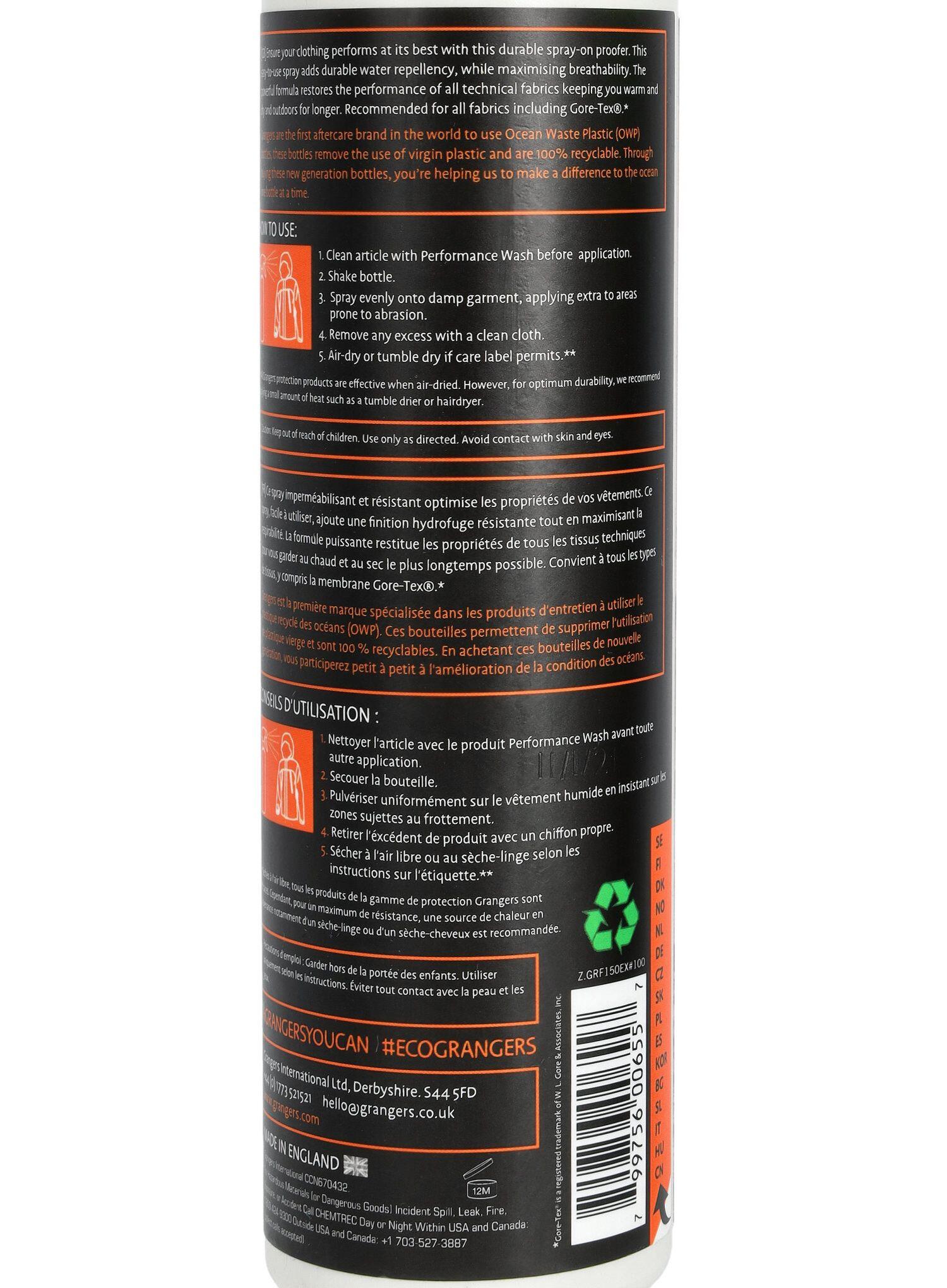 Zestaw do pielęgnacji odzieży Grangers Performance Wash+Performmance Repel+ 5/6