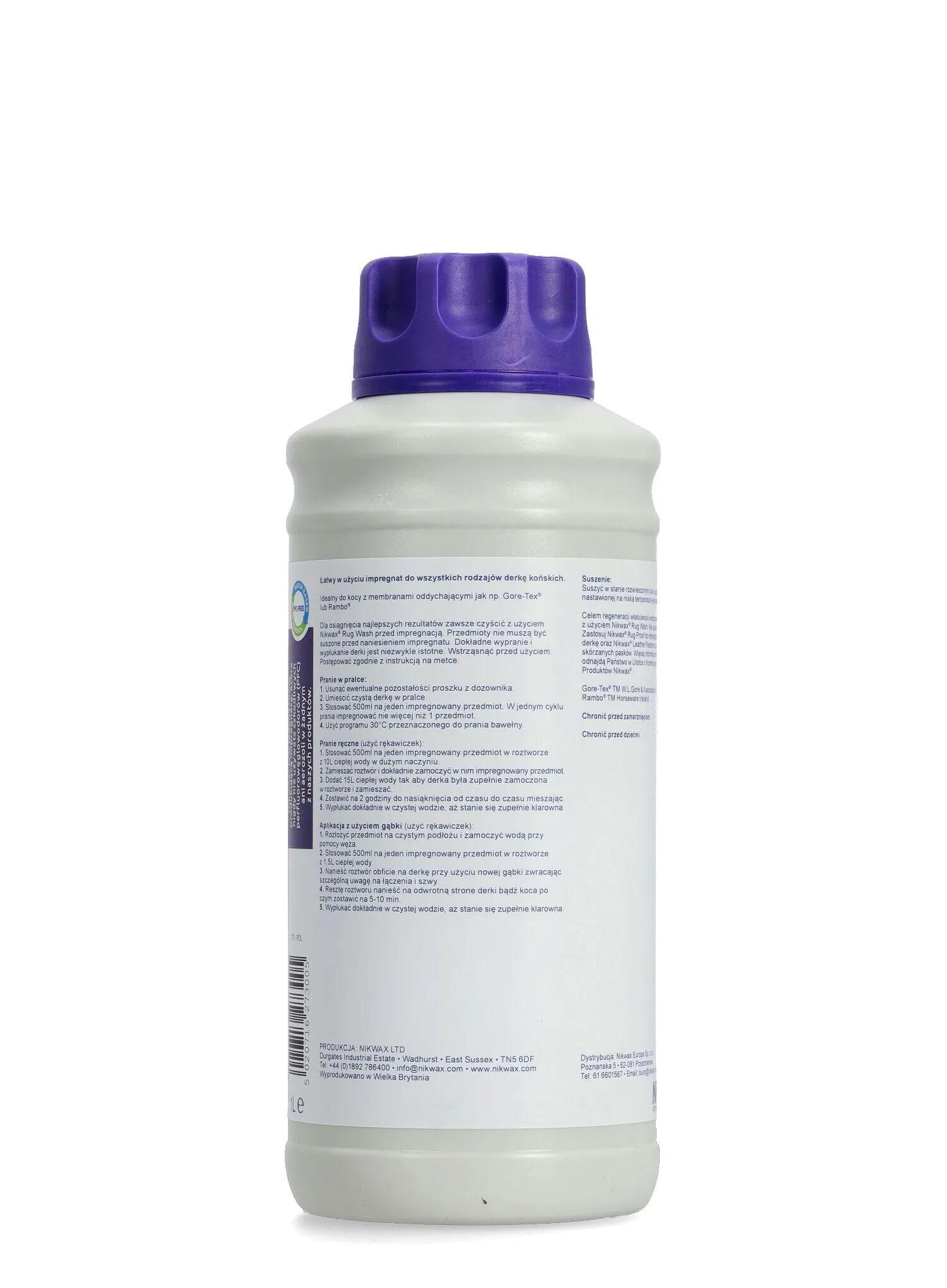 Imperméabilisant pour les équipements équestres RUG PROOF 1L 2/3