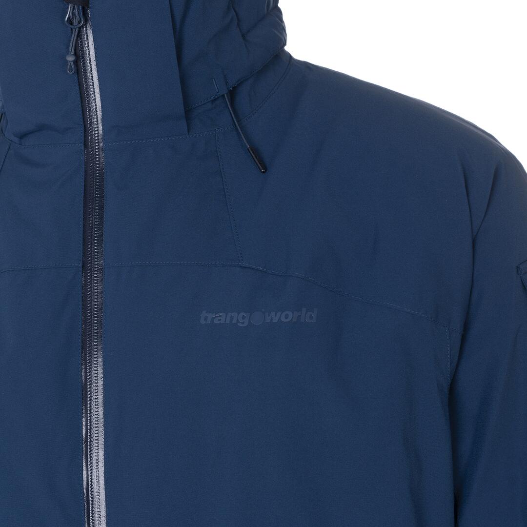Chaqueta acolchada para Hombre Trangoworld Quercus termic vd Azul Impermeable 2/7