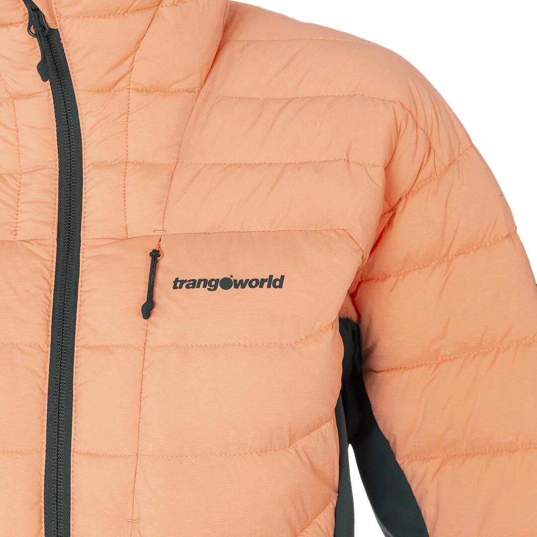 Chaqueta acolchada para Mujer Trangoworld Abeille kb Rosa/Verde 2/3