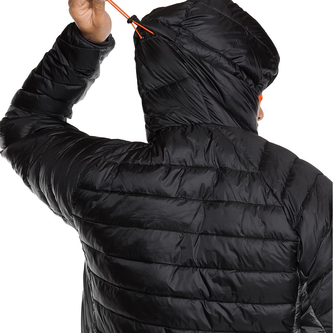 Plumífero para Hombre Trangoworld Medel Negro/Gris/Naranja 7/7