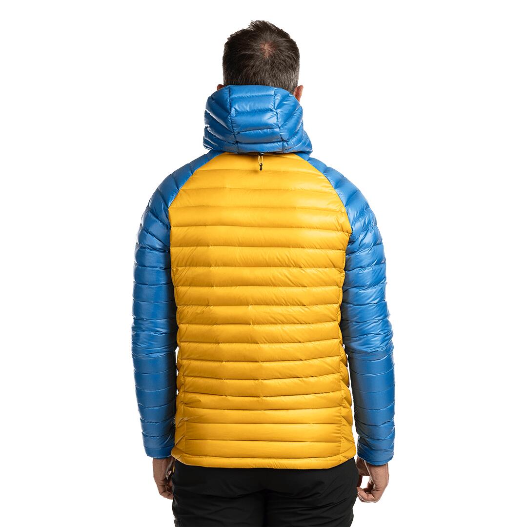 Plumífero para Hombre Trangoworld Timun Amarillo/Azul 180g 600cuin 4/7