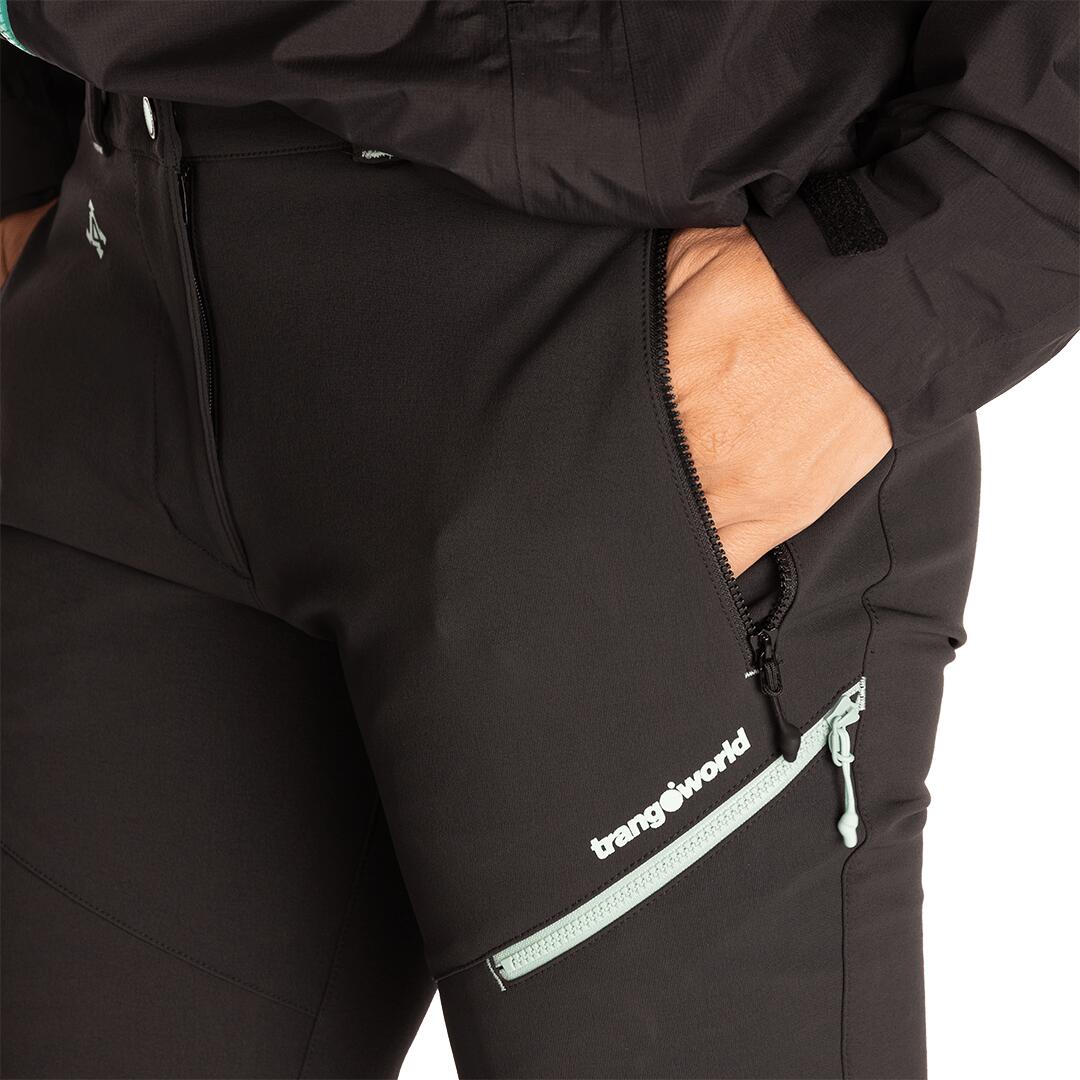 Pantalón para Mujer Trangoworld Noguera dr Negro/Negro 6/7