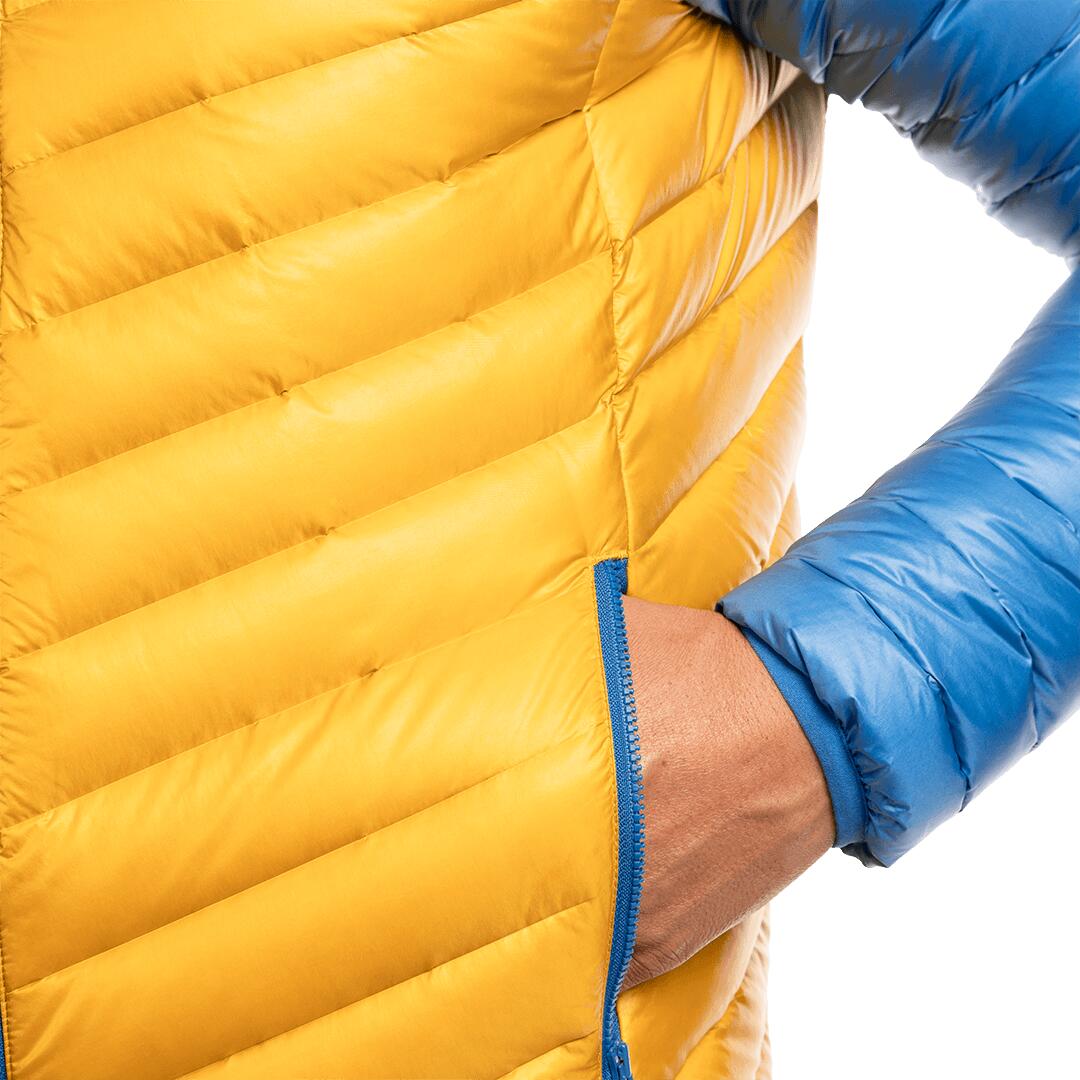Plumífero para Hombre Trangoworld Timun Amarillo/Azul 180g 600cuin 6/7