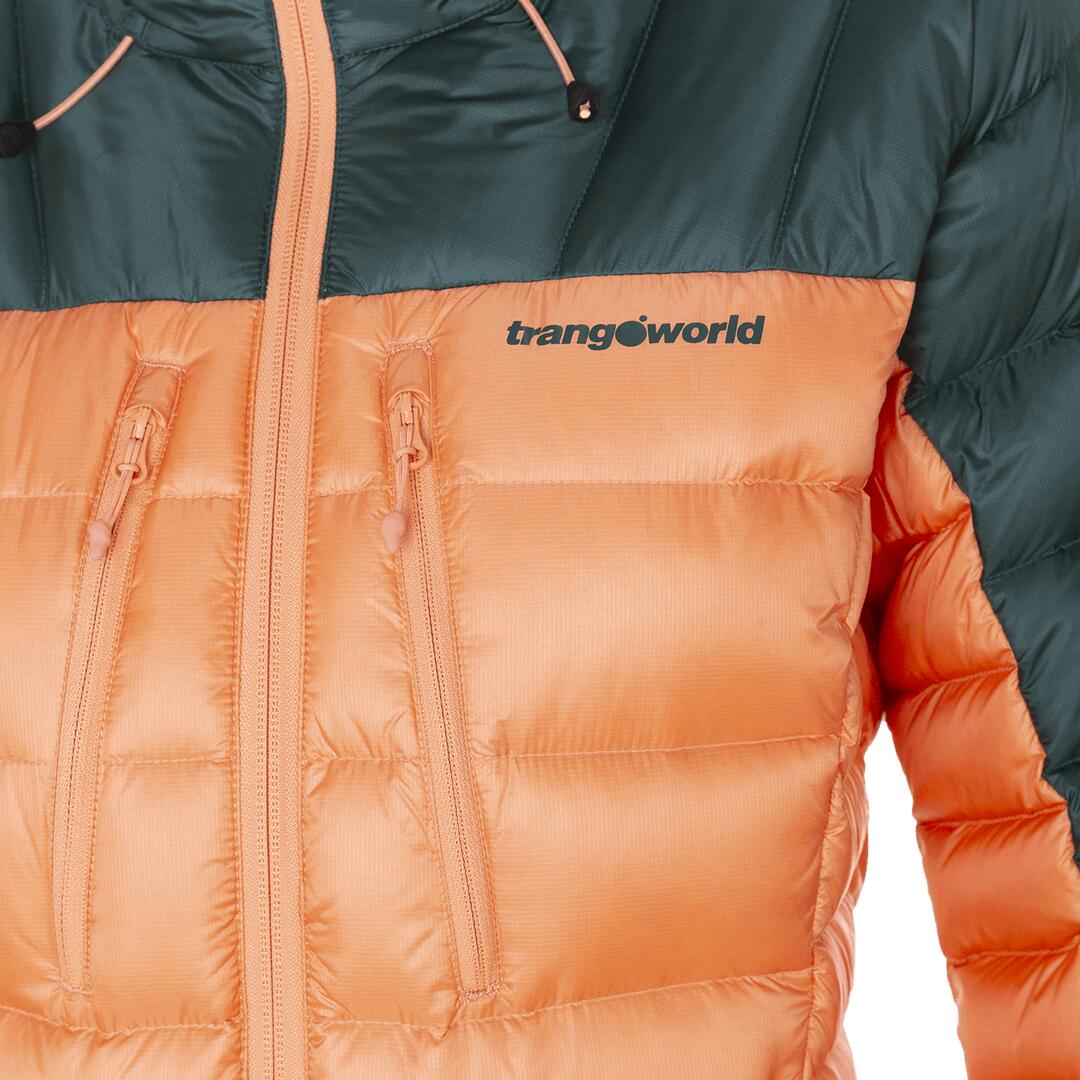 Plumífero para Mujer Trangoworld Queyras dr Rosa/Verde/Negro 190g 800cuin 2/7