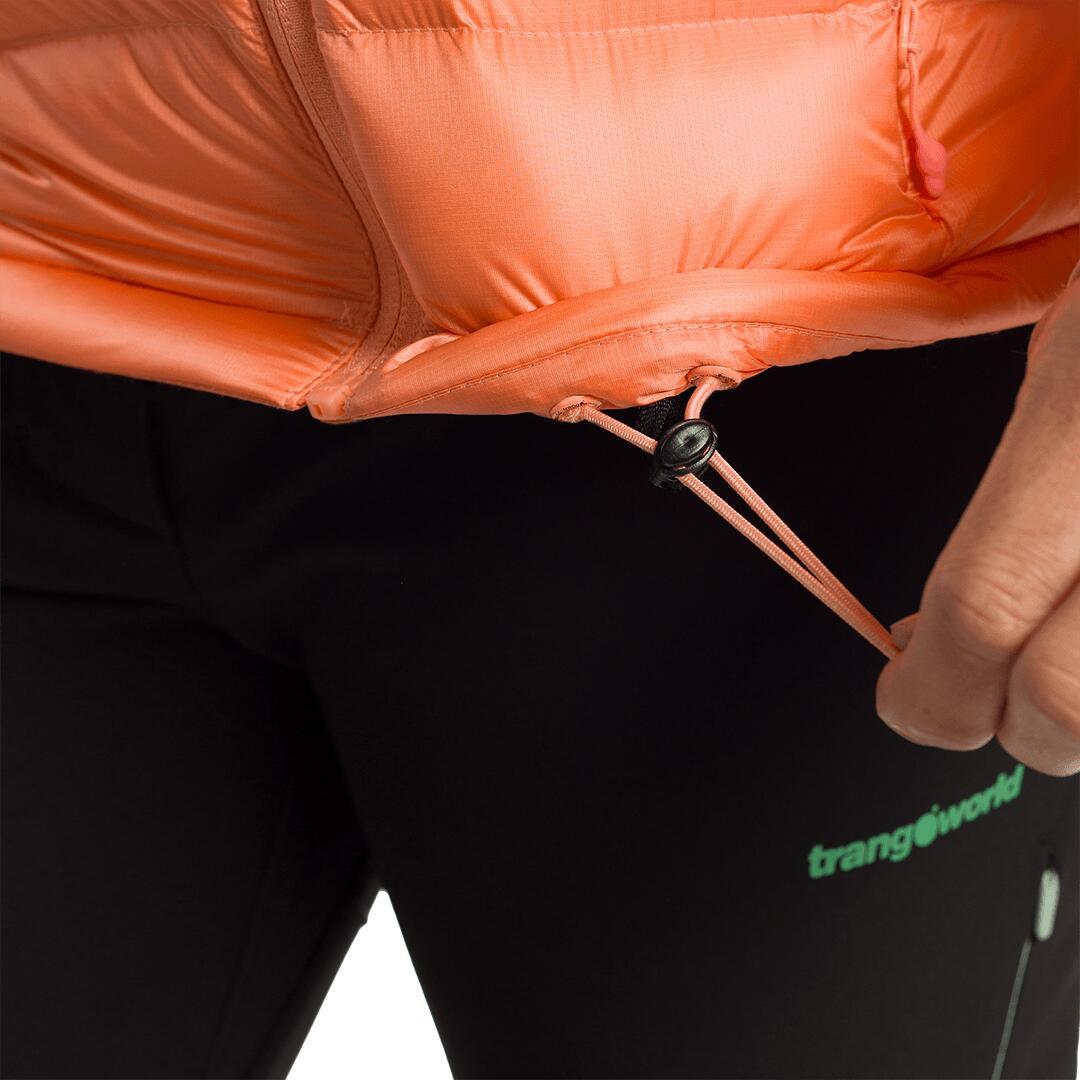 Plumífero para Mujer Trangoworld Queyras dr Rosa/Verde/Negro 190g 800cuin 7/7