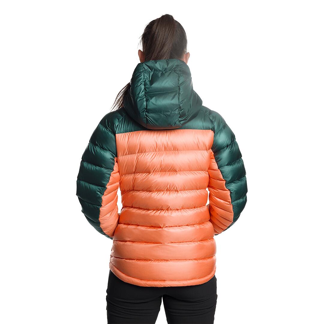 Plumífero para Mujer Trangoworld Queyras dr Rosa/Verde/Negro 190g 800cuin 4/7