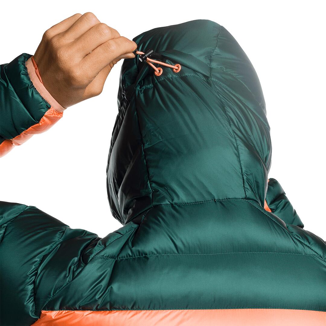 Plumífero para Mujer Trangoworld Queyras dr Rosa/Verde/Negro 190g 800cuin 6/7