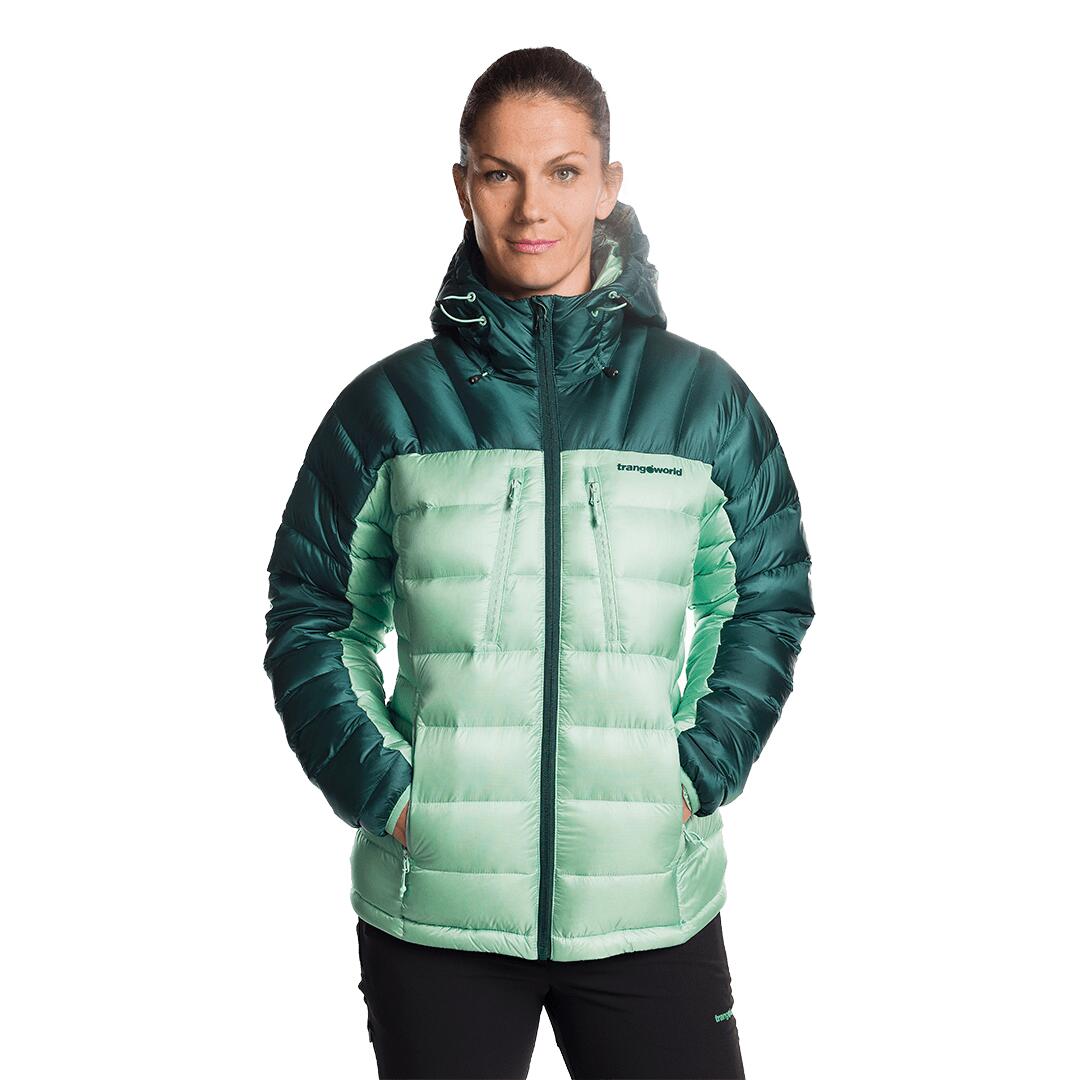 Plumífero para Mujer Trangoworld Queyras dr Verde/Verde/Negro 190g 800cuin 3/7
