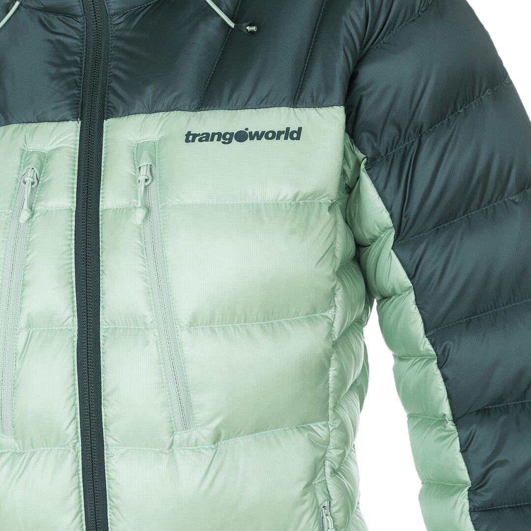 Plumífero para Mujer Trangoworld Queyras dr Verde/Verde/Negro 190g 800cuin 2/7