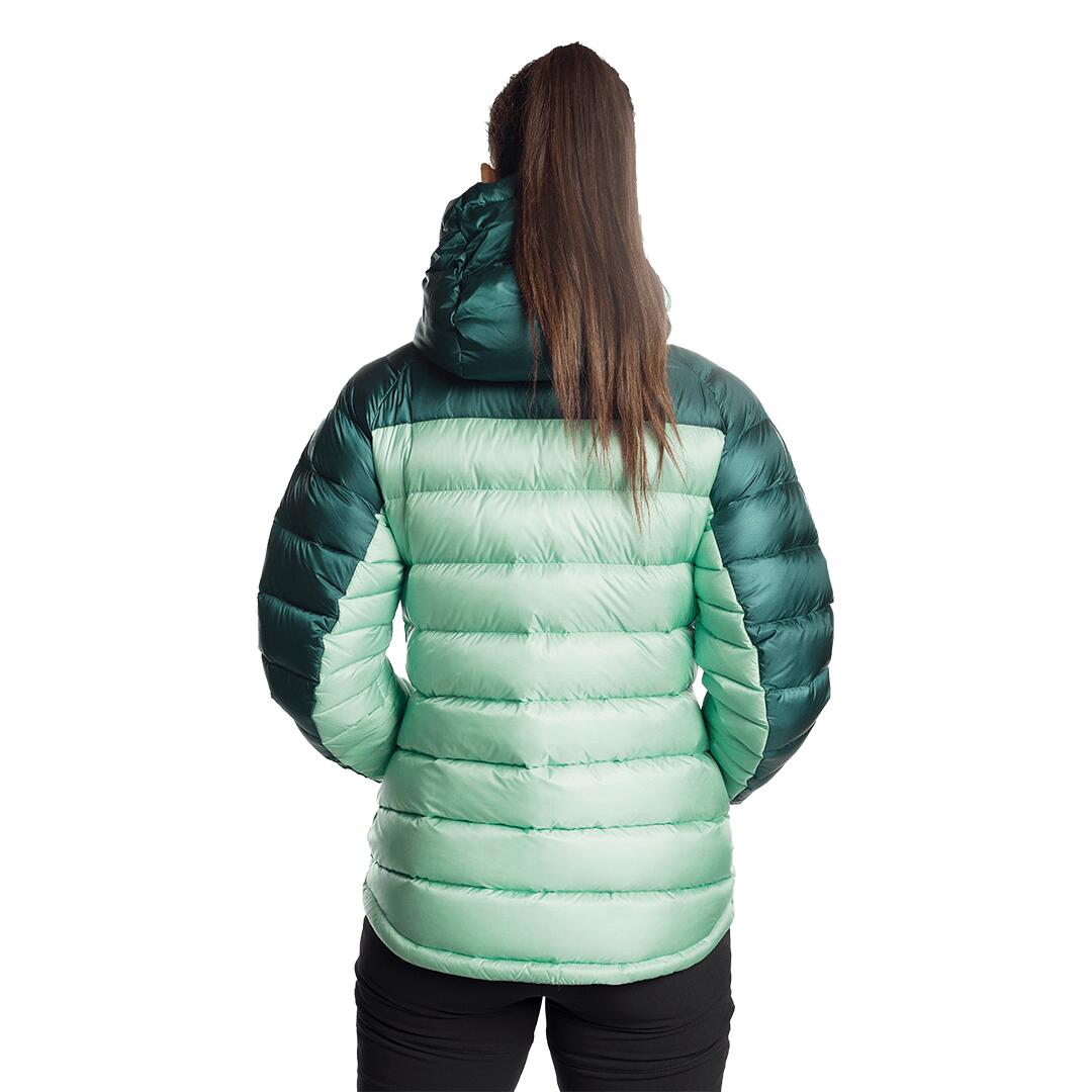Plumífero para Mujer Trangoworld Queyras dr Verde/Verde/Negro 190g 800cuin 4/7