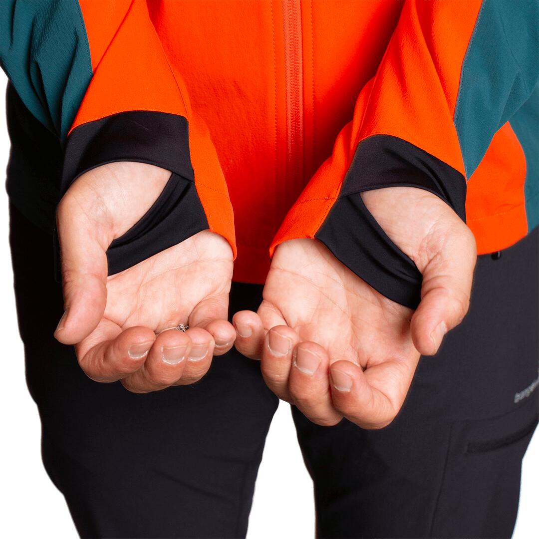 Softshell para Hombre Trangoworld Eighe Naranja/Negro 7/7