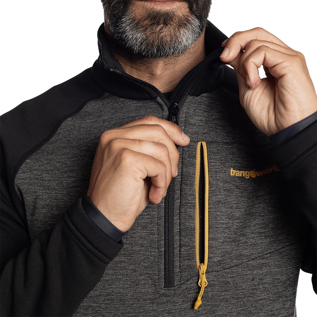 Jersey para Hombre Trangoworld Peclet Negro/Gris 5/6