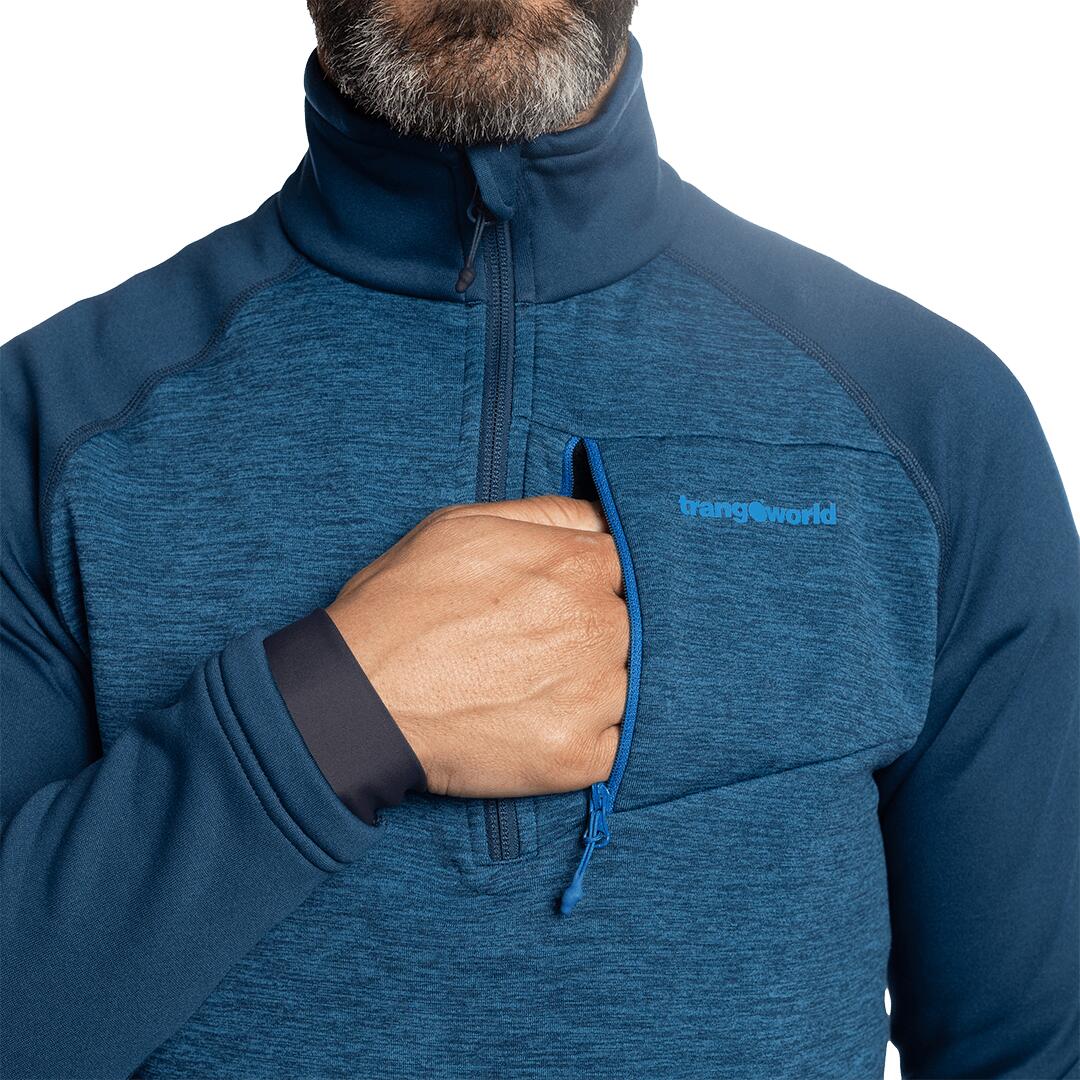 Jersey para Hombre Trangoworld Peclet Azul/Gris 6/7