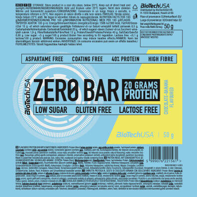 Barres protéinées - Zero Bar - Chocolat Banane 3/3