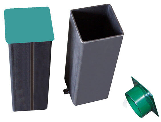 Topfset mit Deckel für feste Pfosten quadratischer Querschnitt Softee Equipment 2/2