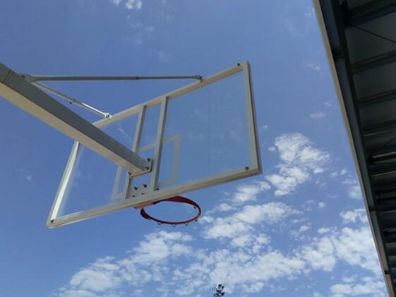 Lot de 2 paniers de basket monotube avec base pour ancrage - sans planche ni cer 5/6