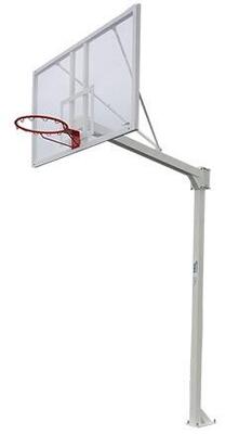 Set van 2 single-pipe basketbal hoepels met ankerbasis - zonder borden of hoepel
