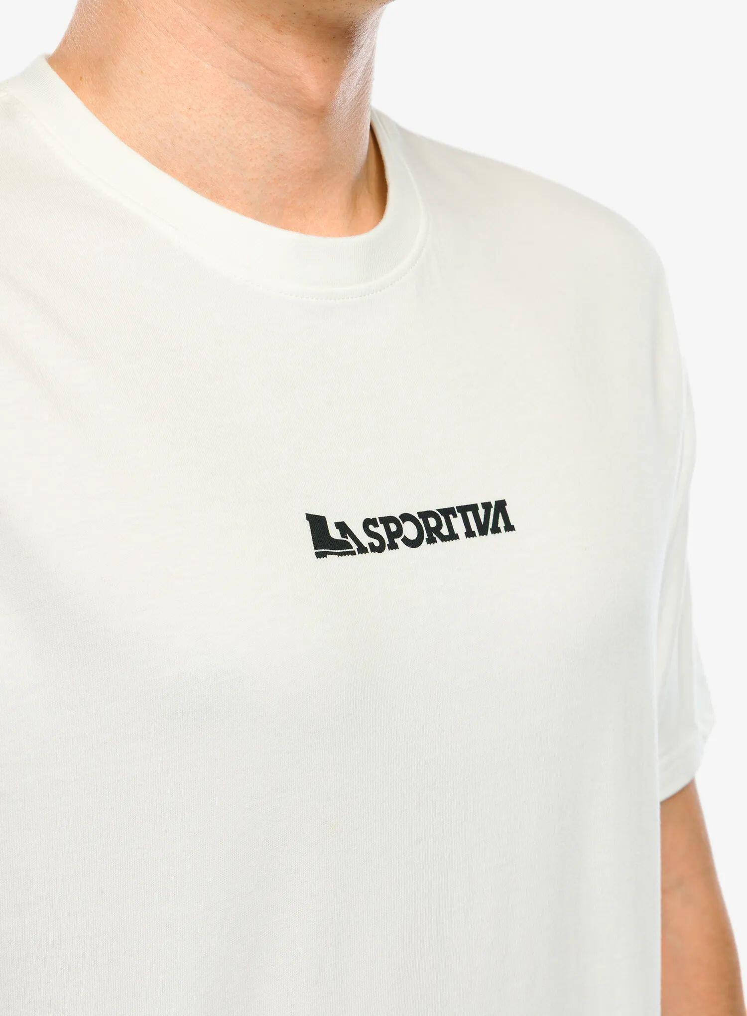 T-shirt homme La Sportiva Moon Climb 100% coton biologique loose fit Chalk 6/7