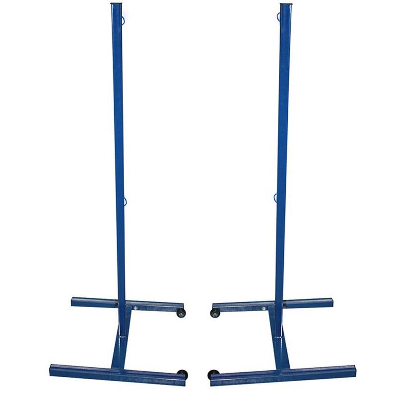 Set stâlpi badminton detașabili 35x35 mm, 2 buc.