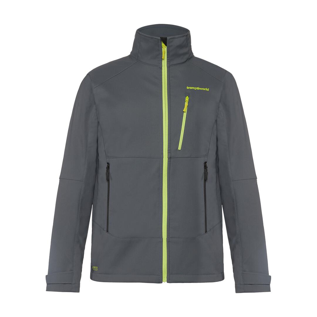 gris oscuro / verde