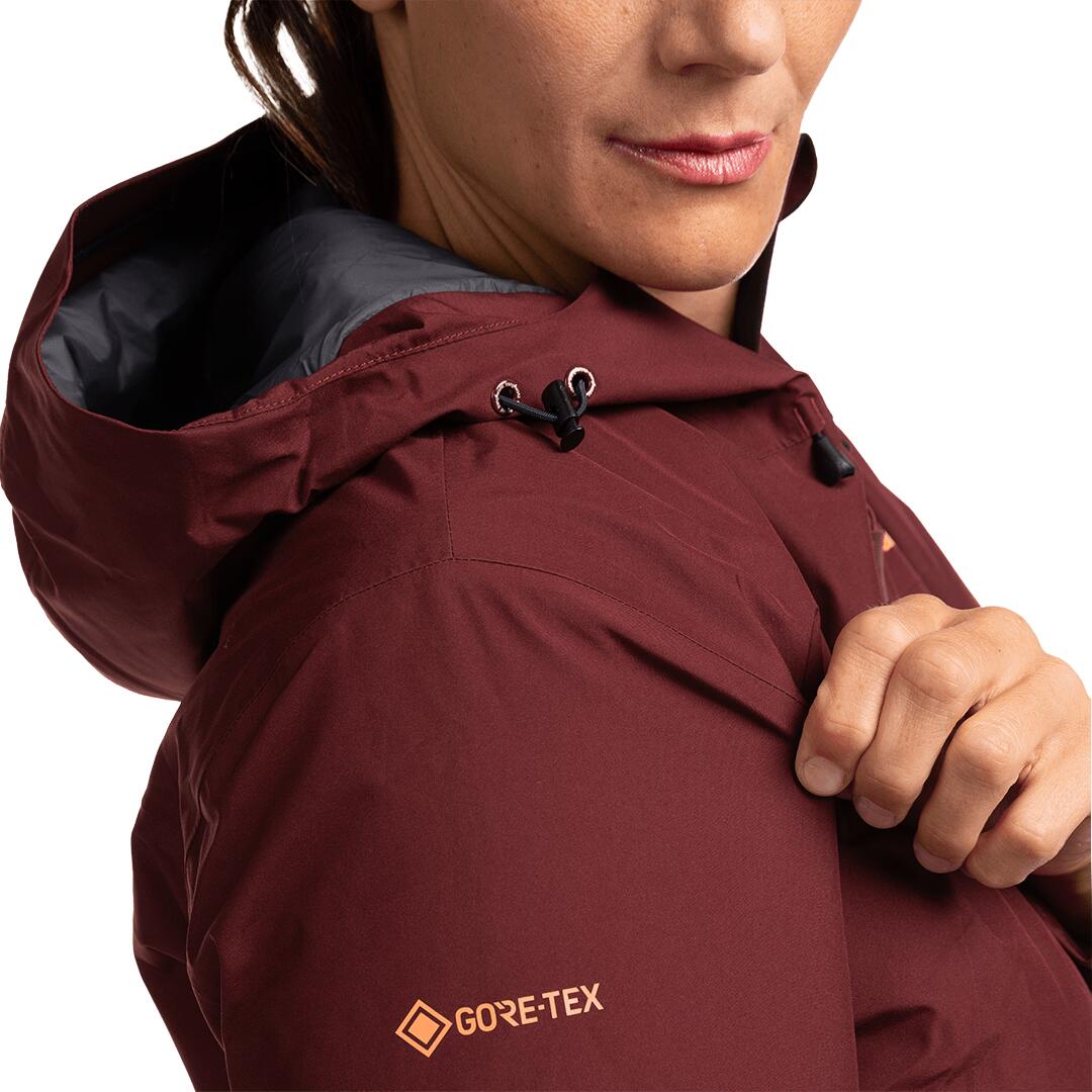 Chaqueta para Mujer Trangoworld Highgate termic woman Rojo/Negro/Gris 6/7