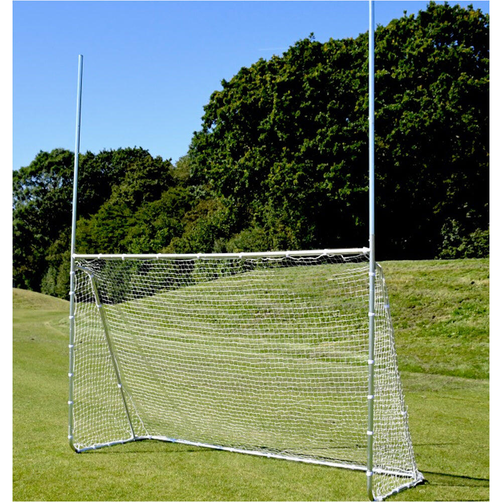 10 x 6 / 12 Feet Multi Sport Steel Goal Posts & Net - Football Rugby ...