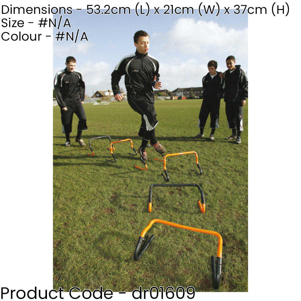 6 PACK Height Adjustable Training Hurdles Set - 6 or 12 Inch Footwork ...