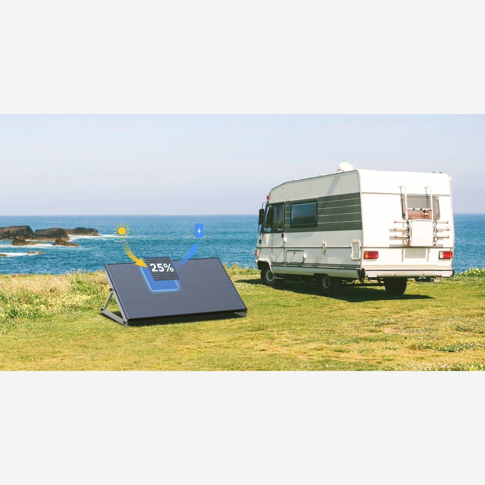 Panneau solaire rigide EcoFlow 175 W - montage facile - Camping-car & road-trip 4/5