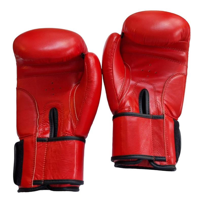 Manusi box lupta Anastasia, piele naturala, rosii, marime 12 OZ