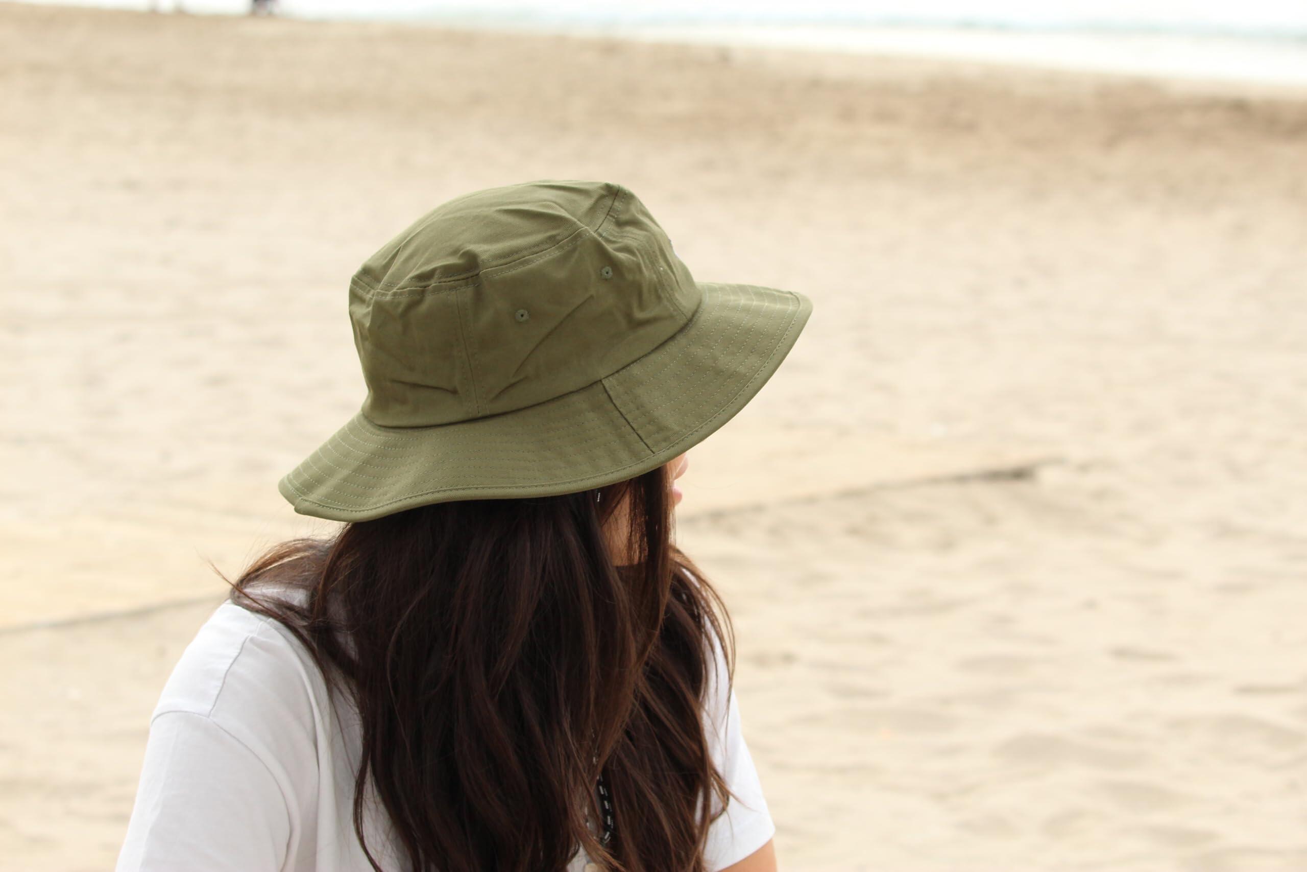 Chapeau de randonnée et trekking – coton – adulte – taille unique (Olive) 5/5