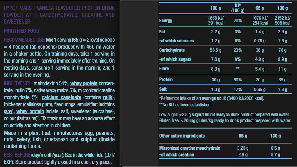 BioTech Hyper Mass - 1000g 3/3