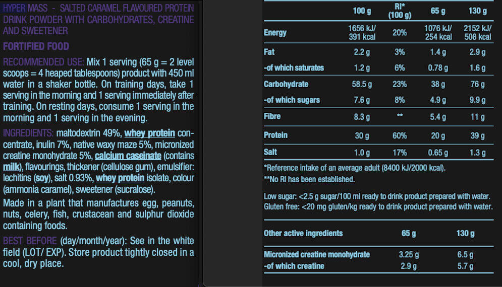 BioTech Hyper Mass - 1000g 3/4