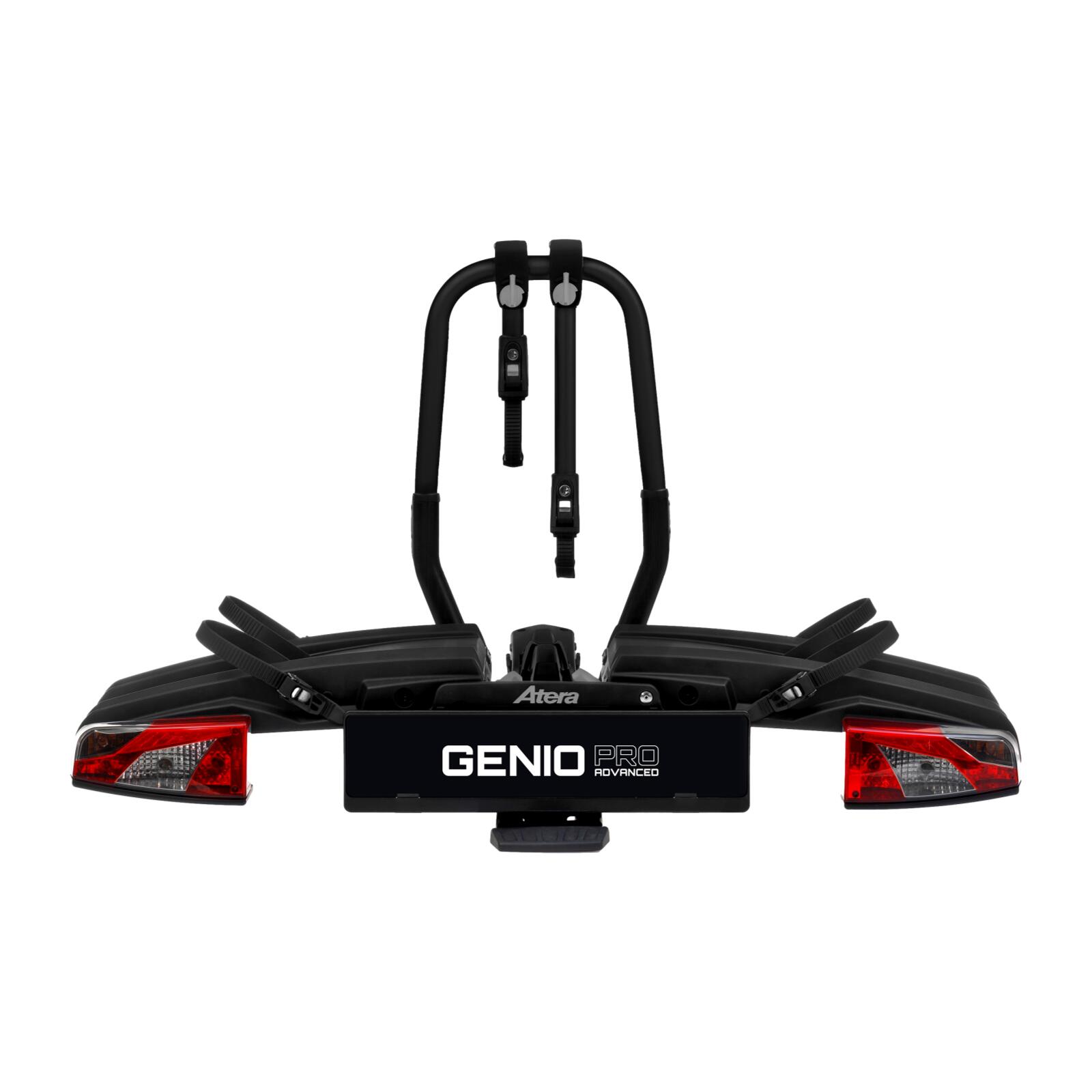 Porte-vélos Atera Genio Pro Advanced black edition pour 2 vélos extensible à 3 2/4