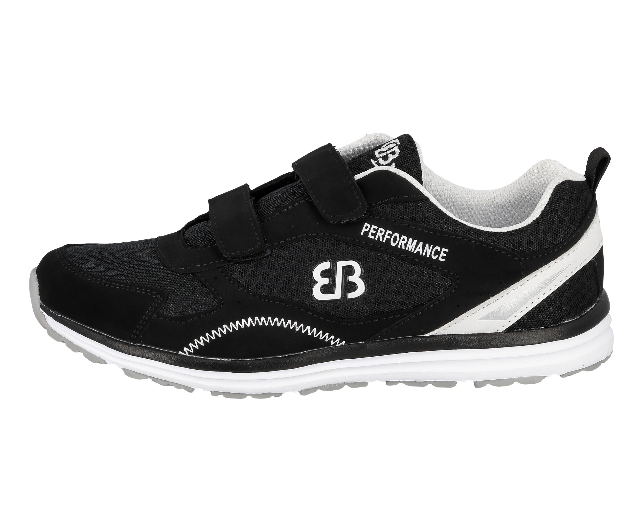 Brütting Performance V Men's Hiking Shoe Velcro Nylon Black 1/5