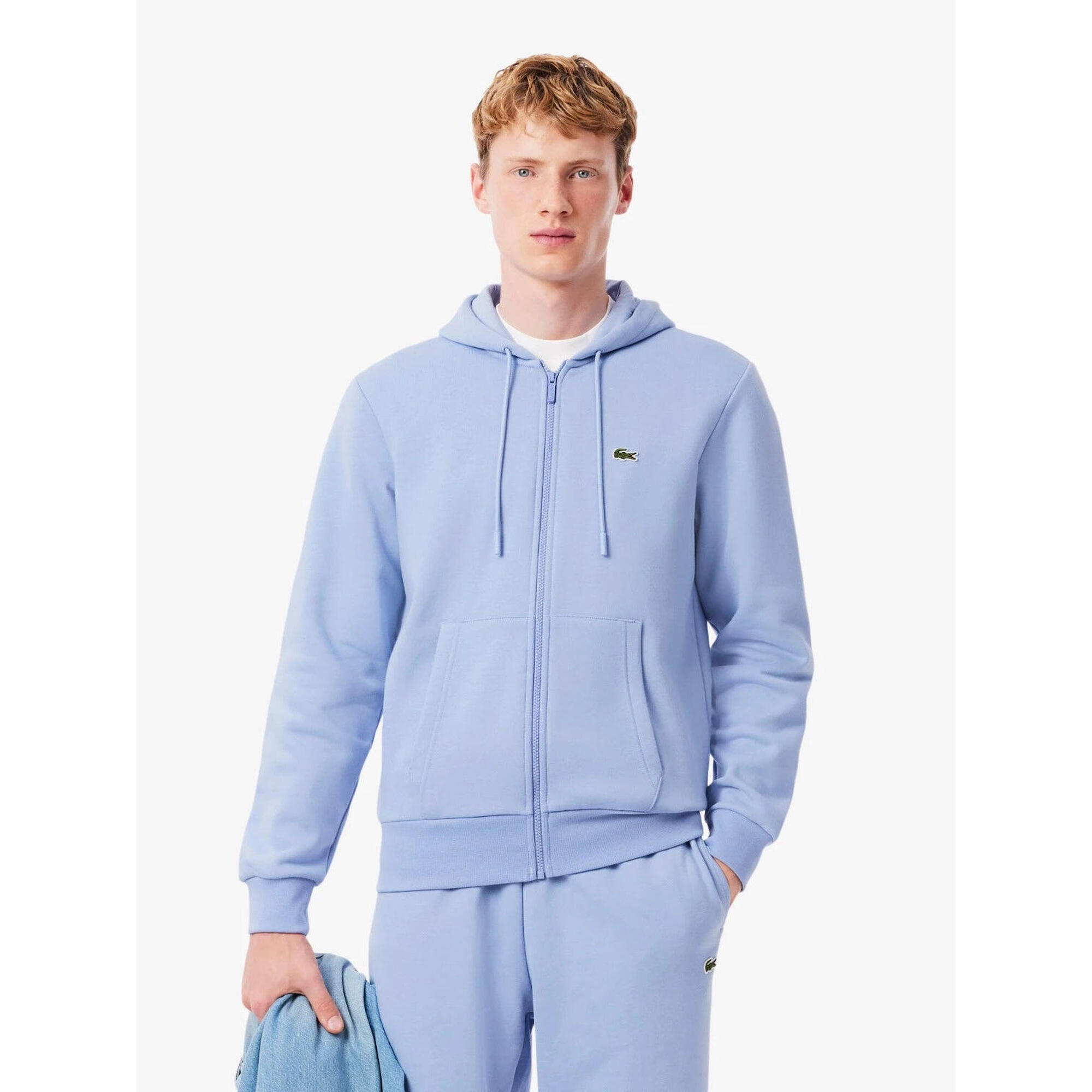 Lacoste - Sweat Zippé À Capuche Lacoste - Homme - Sweat-shirt - Violet - Decathlon