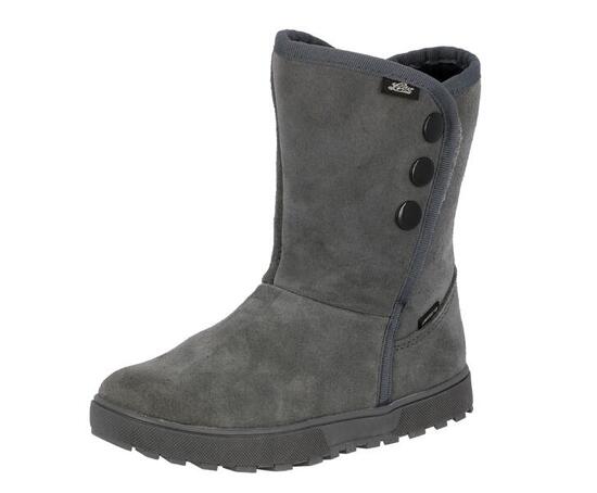 bottines - hiver - femme - suède - velcro ajustable - grises
