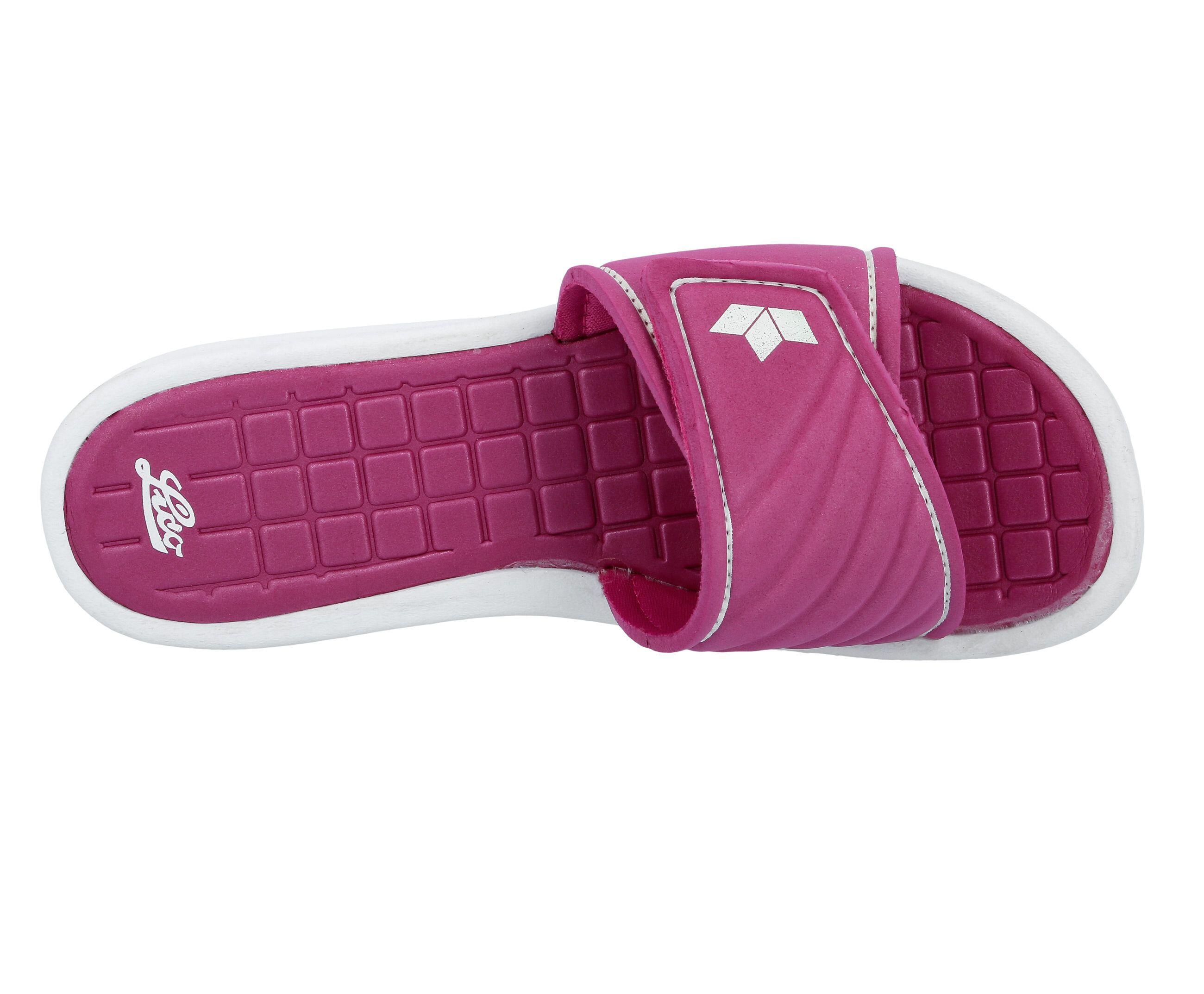 LICO Malediven women's bath sandal, synthetic, Velcro, pink 5/5
