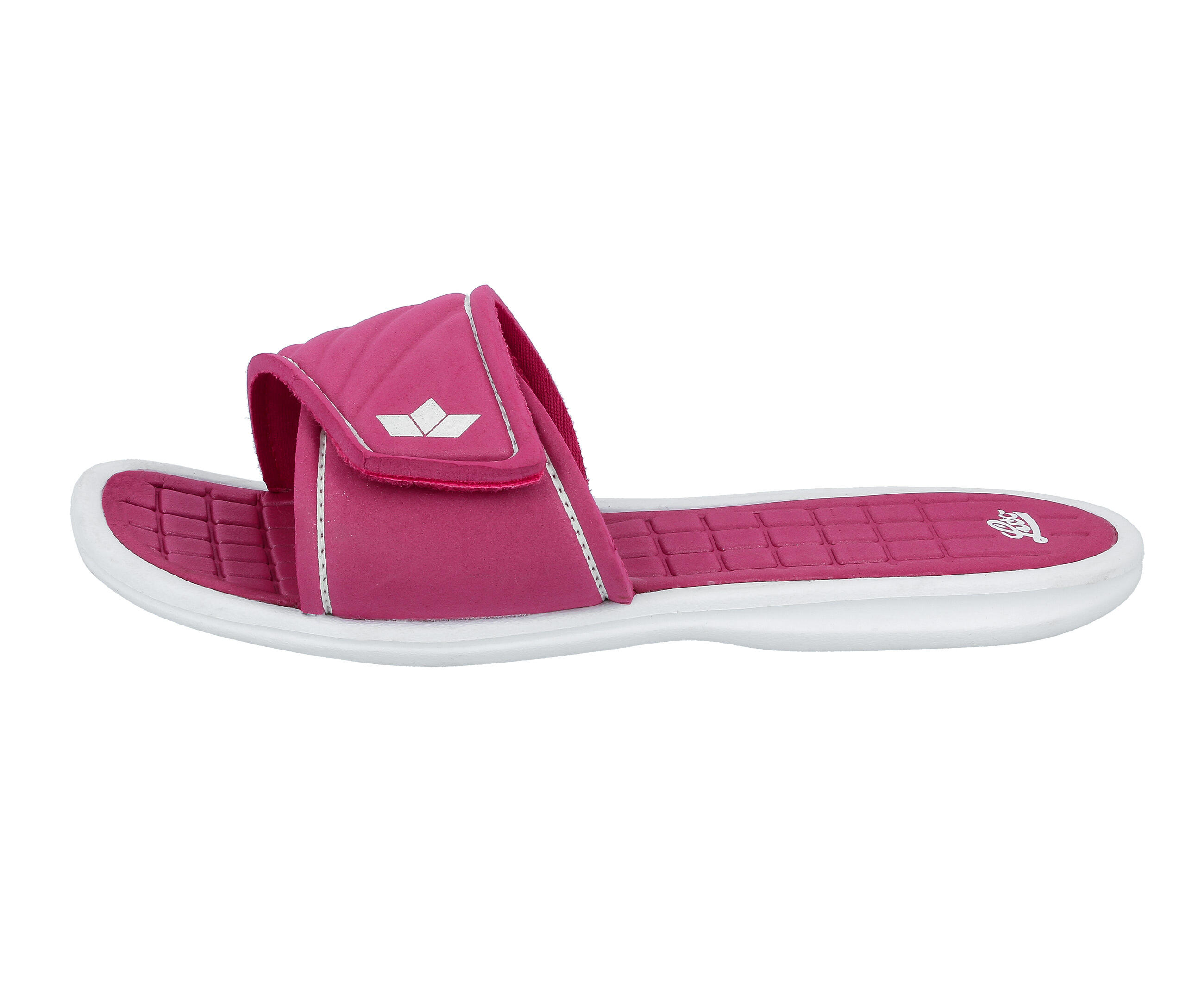 LICO Malediven women's bath sandal, synthetic, Velcro, pink 1/5