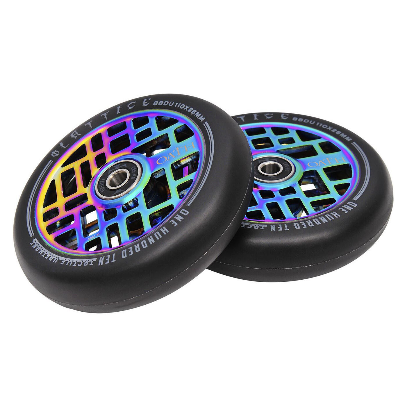 OATH Roue Lattice 110mm Neochrome [x2] 6/6