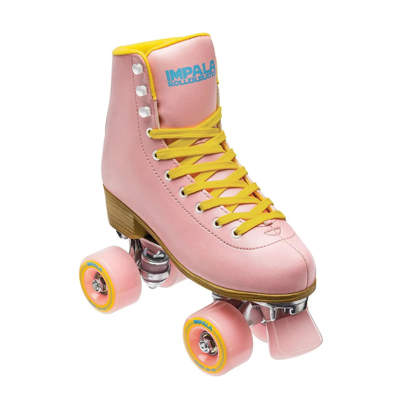 Impala Skate - Impala Skate Roller Quad Rose Jaune - Rollers En Ligne - Rose - 41 - Decathlon