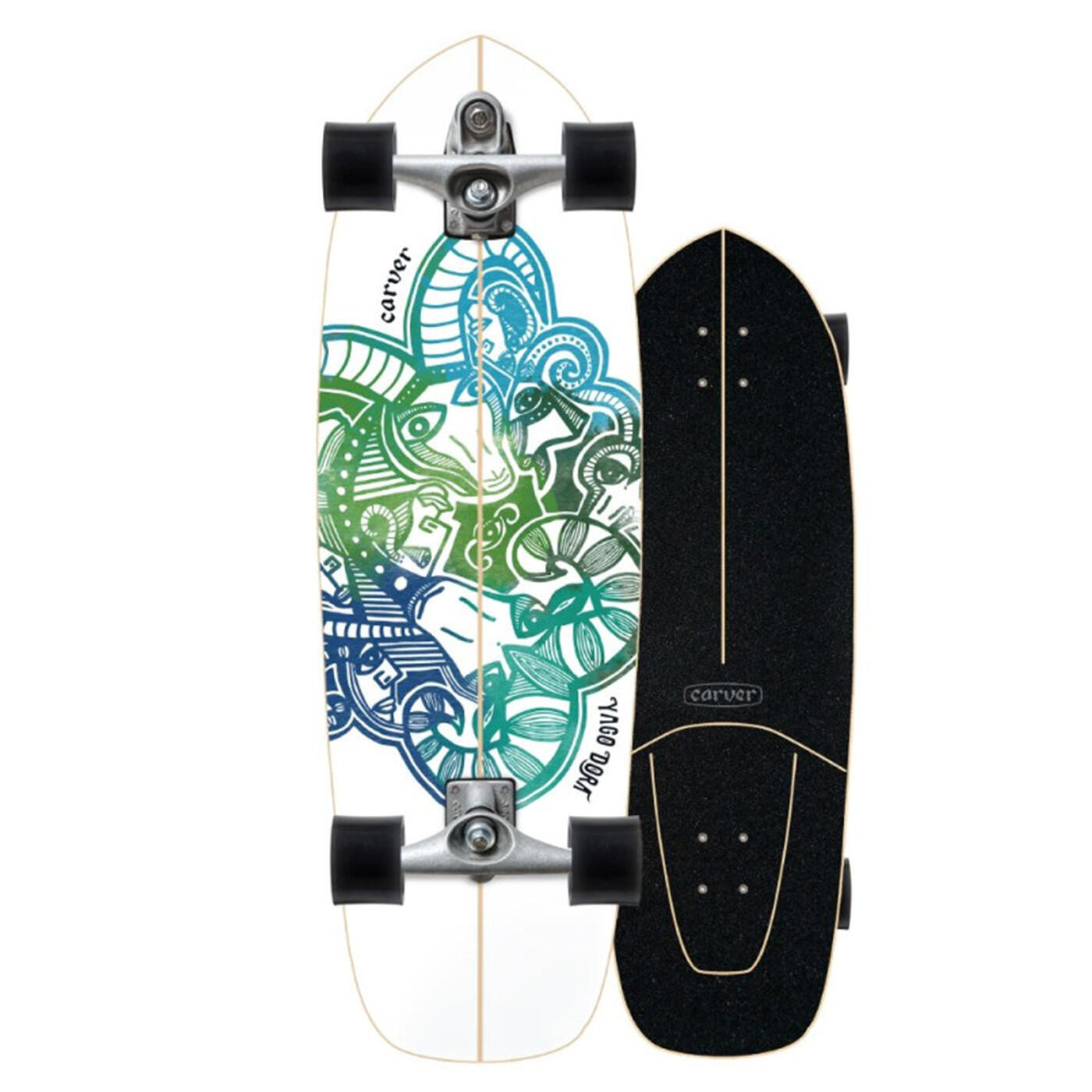 CARVER Surfskate C7 Skinny Goat Yago Dora 30.75" 2/4